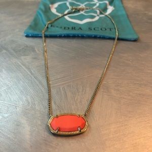 Kendra Scott Delaney Necklace in Orange